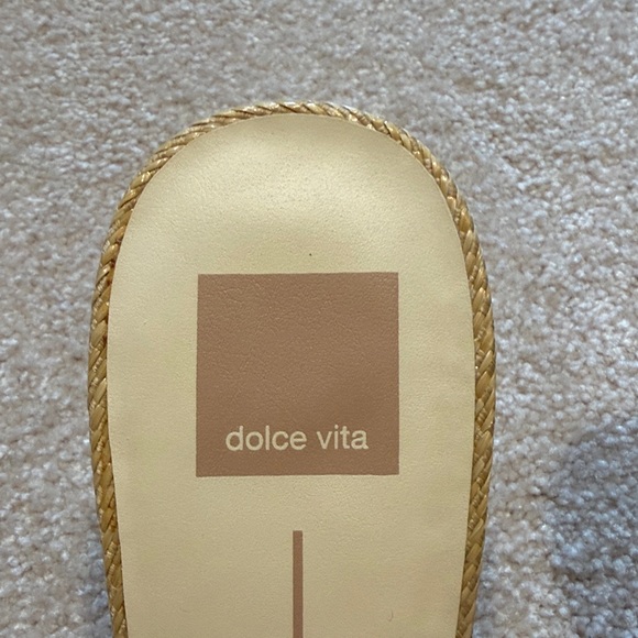 Dolce Vita “Nitro” Raffia Sandal Heels NWOT - Picture 2 of 6
